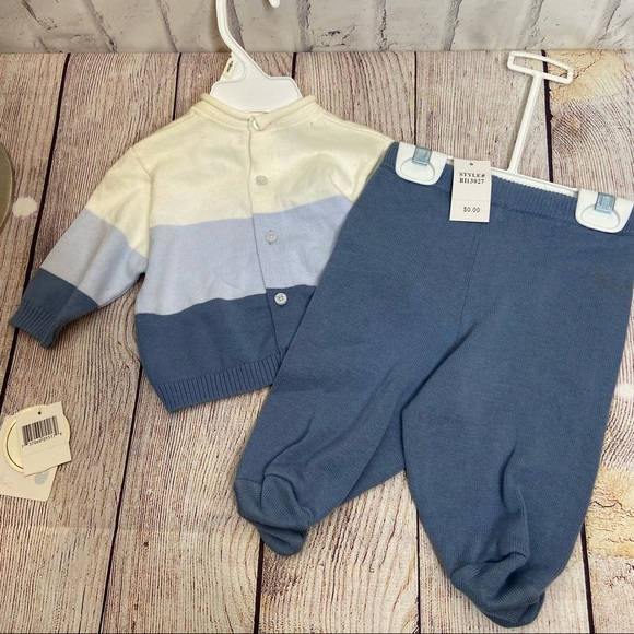 3 Piece Baby Inc Blue & Green Set - 3 month - Picture 2 of 7